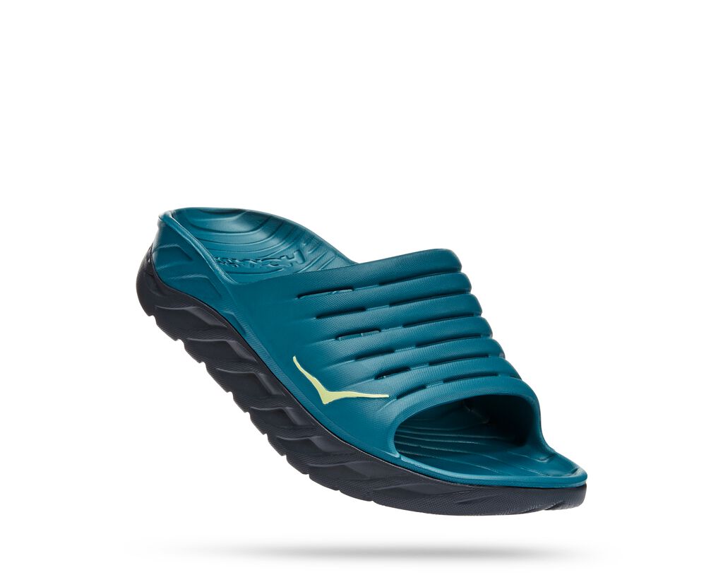 Hoka Men's Ora Recovery Slide BLUE CORAL / BUTTERFLY
